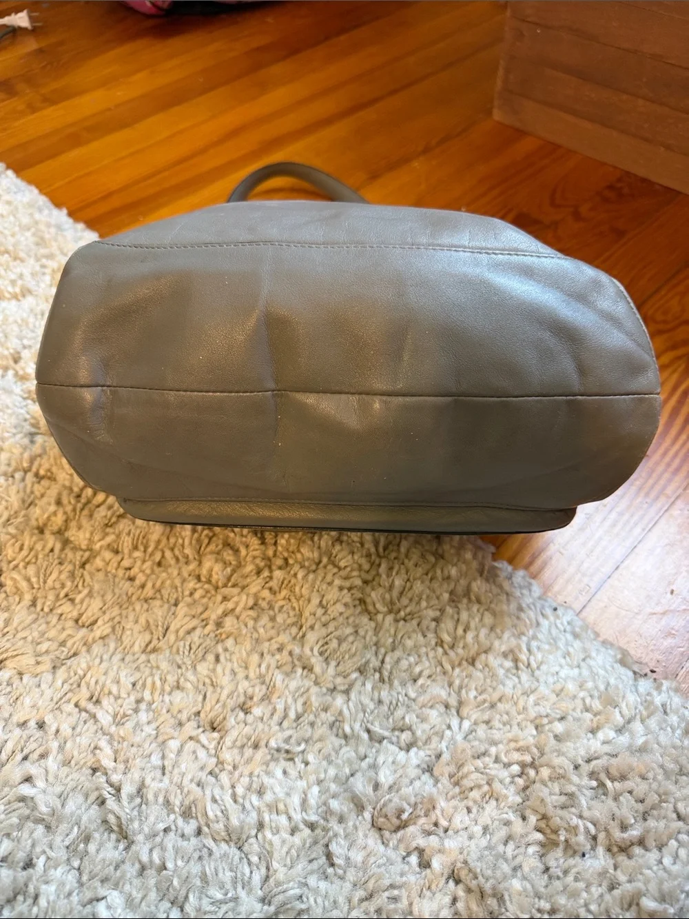 RARE COACH KRISTIN Grey Leather croc leather Shoulder Tote Carryall